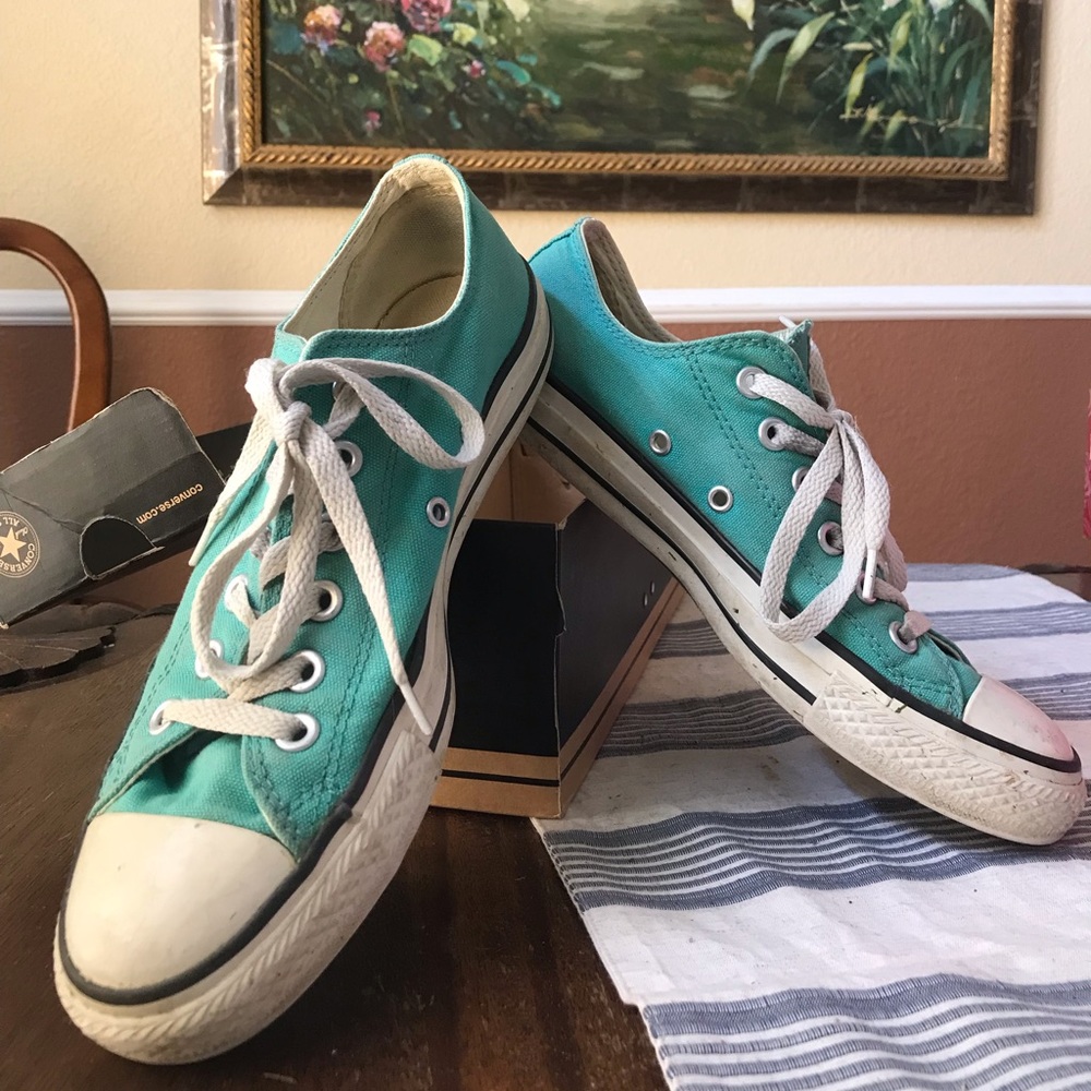 Teal Converse All-Stars